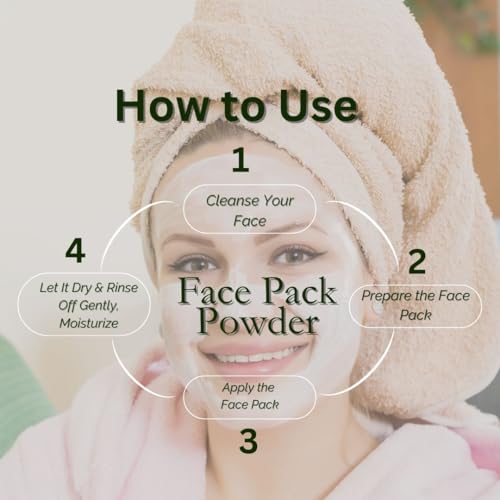 Image of Utkrisht Khadi Kaolin Face Pack Powder 100g | For Dullness, Dark Sports & Breakouts | Tightens Pores & Skin Brightening | Natural & Ayurvedic | Removes Impurities | Face Pack for Men & Women