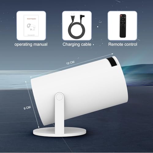 Image of Smart Android 11 HD Projector | Native 1080P Support with 4K Decoding | 180 Rotatable Stand, Auto Keystone Correction | Home Theater for Mobile, TV Stick & Laptop