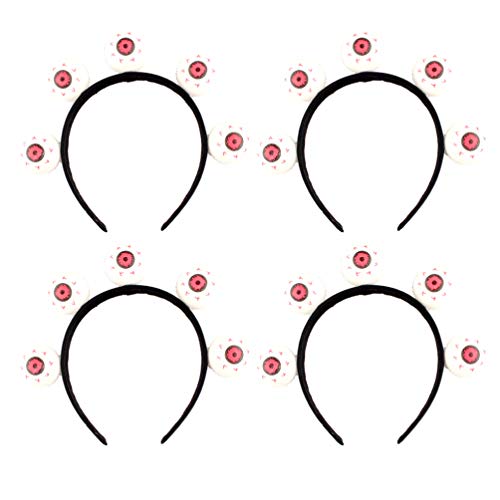 Bonito Ombro 4 pçs Halloween Eyeball Headdress Ball Head Boppers Eyeball Headband Hair Hoop Hair Acc