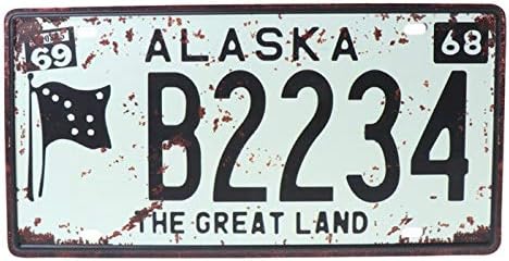 Amazon Co Jp 車のナンバープレートフレーム 米国ビンテージメタル錫サイン車番ナンバープレートプラークポスターバークラブ壁ガレージ家の装飾16 30cm Color 24 Automotive
