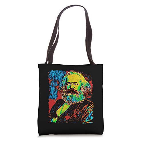 Bolso tipo tote con retrato de Karl Marx miniatura 1