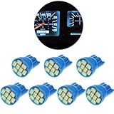 Atmufelp 7Pcs t10 led bulb Instrument Gauge Cluster LED Dash Kit Dashboard LED Light Bulbs Ice Blue Replacement for Ford 1993-1996 Bronco F150 F250 F350 Truck, Ford 1980-1986 F100 F150 F250 F350 Truck
