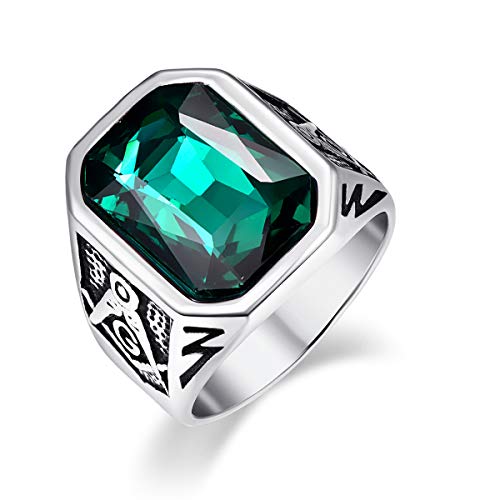 Cloyo Mens Stainless Steel Ring Comfort Fit Wedding Engagement Band Ring Size S