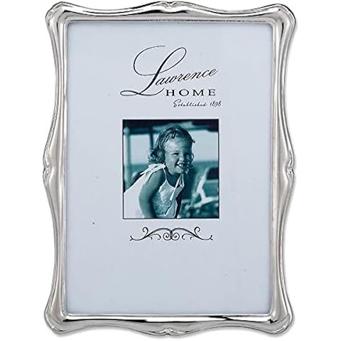 Lawrence Frames 710257 Silver Metal Romance Picture Frame, 5 by 7-Inch, Silver Cover