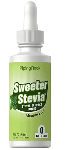 Stevia Liquid Drops | 2 Fl Oz | Sweet Leaf Extract | Zero Calories And Alcohol Free Sweetener | Vegetarian, Non-Gmo, Gluten Free Supplement | By Piping Rock #TOP19