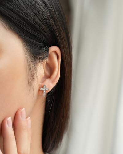 Cross Earrings Communion Confirmation Gifts for Girls Christian Jewerly Gifts for Women Girls2