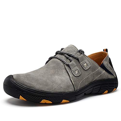 アウトドアシューズ グレー トレッキングシューズ メンズ ローカット 3e ハイキングシューズ メンズ 登山靴 26.0cm ウォーキングシューズ スリッポン アウトドア カジュア ル メンズ 耐摩耗性 ローカット 靴 スニーカー メンズ 3E