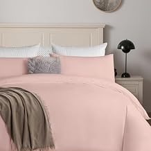 ALPHA HOME Duvet Cover Set Queen Size, 100% Stone Washed Cotton Bedding Cover Set, Silky Soft Breathable Comforter Cover Set for All Seasons 1 Duvet Cover, 2 Pillowcases