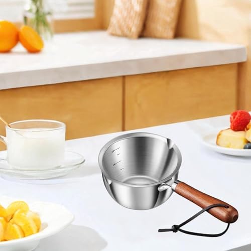 Olla pequeña para aceite caliente que evita salpicaduras con su mango cómodo 6