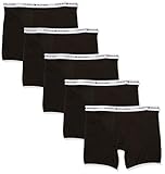 Tommy Hilfiger Men's Underwear Multipack Cotton Classics Boxer Briefs, Black (5 Pack), M