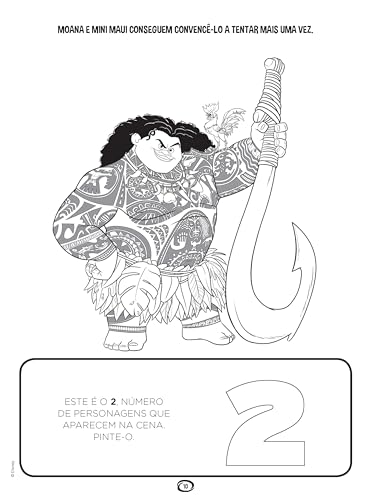 Colorir e Aprender Disney - Moana
