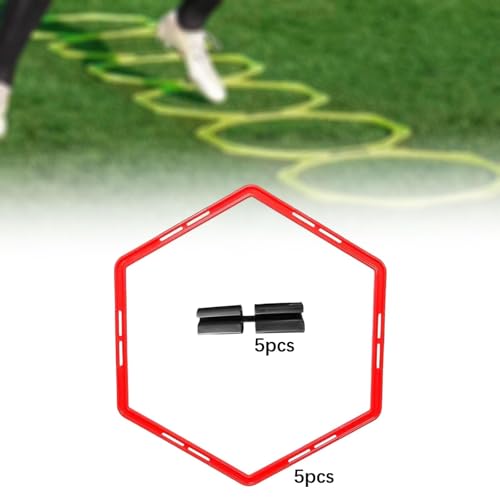 Anillas de entrenamiento de agilidad Colaxi 5X 19.69 pulg miniatura 6