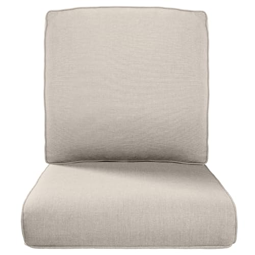 Belord 4" Thick Outdoor Cushion Set 22x24 Beige
