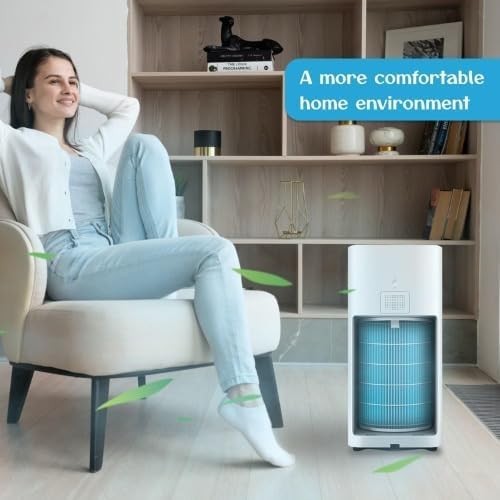 Image of Replacement Filter Compatible with Xiaomi Mi Air Purifier 1, 2, 2C, 2S, 2H, 3, 3C, 3H - HEPA ONLY (MI N 123 BLUEHEPA N)