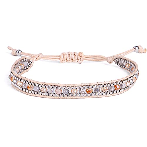 Image of JAYUMO Multicolor Handmade Beaded Adjustable Bohemia Friendship Charm Bracelets for Women Girls