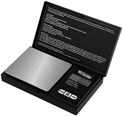 Microgadget® Premium Digital Scales 0.01g - 200g, Digital Weighing Scales, Pocket Scales for Gold, Jewellery, Food, Coffee, Herbs, Powder with Back-lit LCD Display"Batteries Included"