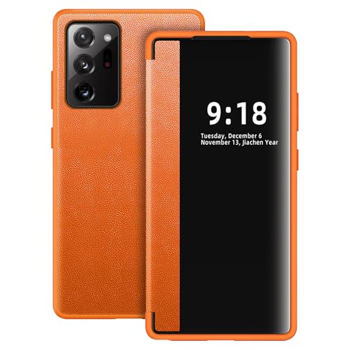 Étui Note 20 Ultra orange transparent idéal au quotidien pour protéger l'écran à 360