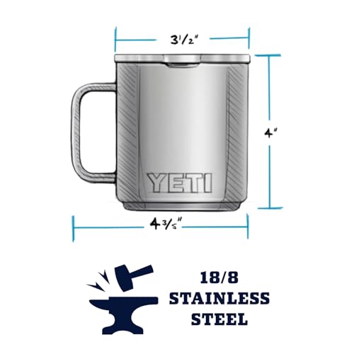 Image of YETI Rambler 10 oz Stackable Mug, Vacuum Insulated, Stainless Steel with MagSlider Lid, Key Lime
