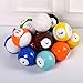 NENAGGE 16Pcs Inflatable Billiards Football Snooker Balls Table Games Football Pool Kick Billiards Set Adult Sports Recreation Game for Backyard Rooms Outdoor Game Entertainment, Gift,15cm/5.9inch