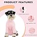 IDOMIK Dog Surgery Recovery Suit for Front Leg Wounds&Joint Pain, Soft Dog Leg Sleeve to Stop Licking, Stretchy Surgical Suit for Spay Neuter, Pet Onesie Alternative to Cone,Pink,2XL