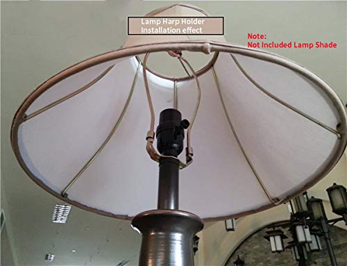 2 Pcs 8 Inch Lamp Harp Holder For Table And Floor Lamps (Chrome Polished) #TOP3