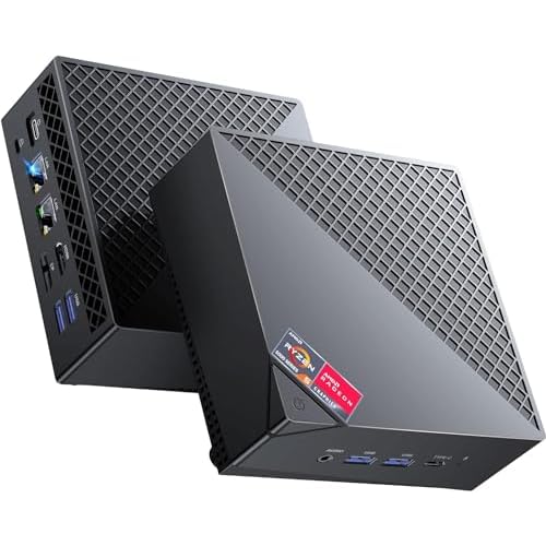 ACEMAGICIAN AM06 Pro Mini PC, AMD Ryzen 7 5800U Mini Desktop Computer (8C/16T, up to 4.4 GHz), 32GB DDR4 512GB NVMe SSD, Dual Ethernet/WiFi 6/Type-C Small Computer