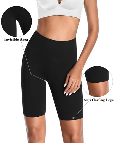 UMMISS Cotton Boy Shorts Underwear for Women High Waisted Biker Shorts Tummy Control Boxer Briefs Pack4