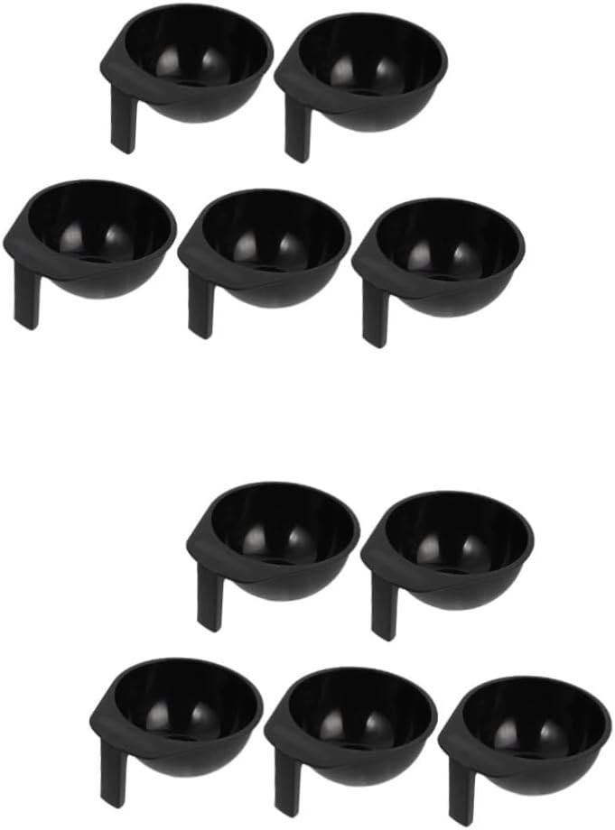 SAFIGLE 10pcs Hair Dye Bowls Professional Mixing Bowls for Hair Color Portable and Easy to Clean Hairdressing Tool for Salon and Home Use
