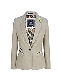 Tweed Fischgr?te Design Kariertes Sakko Jacke