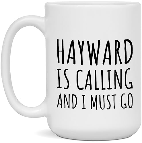 Hayward Coffee Mug - I Must Go - White 15oz