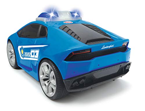 Dickie Toys IRC Happy Lamborghini Polizei, Spielzeugauto mit Infrarot-Fernsteuerung, fährt vorwärts geradeaus, rückwärts… – Bild 8