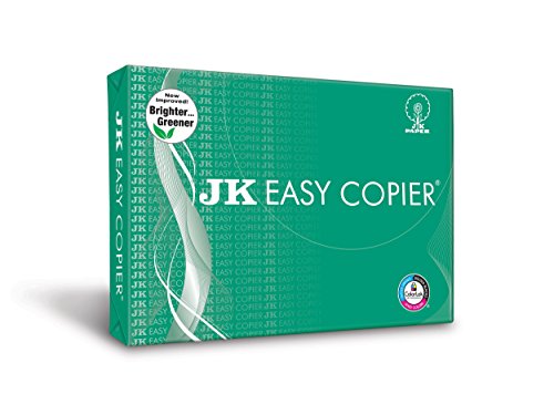 JK Easy Copier Paper | A4 Size | 70 GSM | 500 Sheets | White Paper, 1 Ream | For Laserjet & Inkjet Printer | Fast Drying | Both Side Print | Eco Friendly | ColorLok (Pack of 1) | One Ream view 1