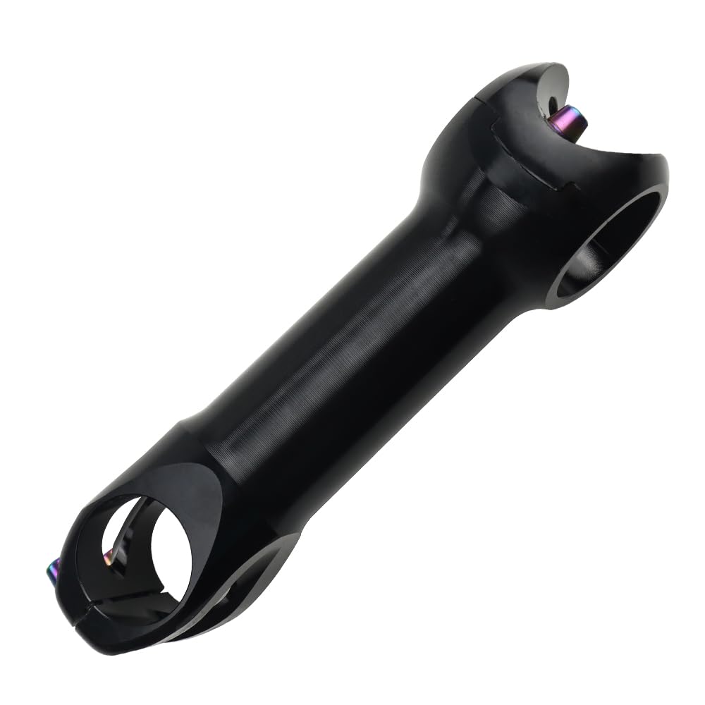 FOMTOR Potence de Vélo 31,8mm 45/60/70/80/90/100/110/120mm, 10 Degrés VTT Potence VTT Guidon Riser pour la Plupart des Vélos, Vélos de Route, VTT, BMX, Cyclisme