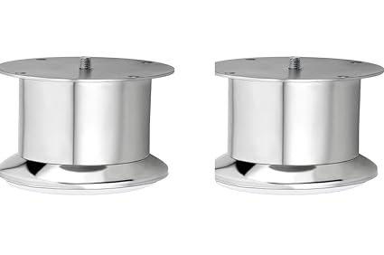 Hardwera Stainless Steel Sofa Leg Round Sofa Furniture Leg 50 MM 2 Inch Height (2pcs) (Light Weight)