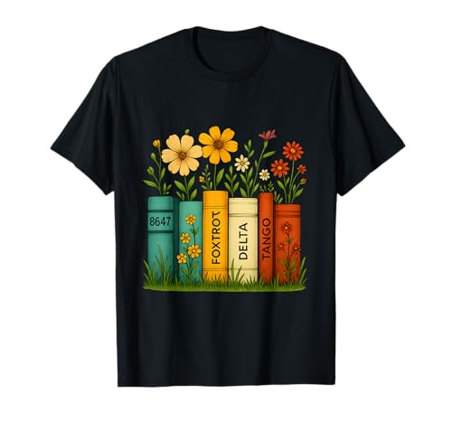 Book Flower 8647 Foxtrots Deltas Tangos T-Shirt