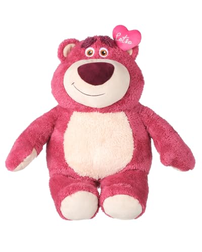MINISO 14 Disney Lotso Plush Strawberry Bear -Pixar Lotso Stuffed Animals & Teddy Bears -Collectible Toy Gift Super Soft & Huggable Doll for Fans