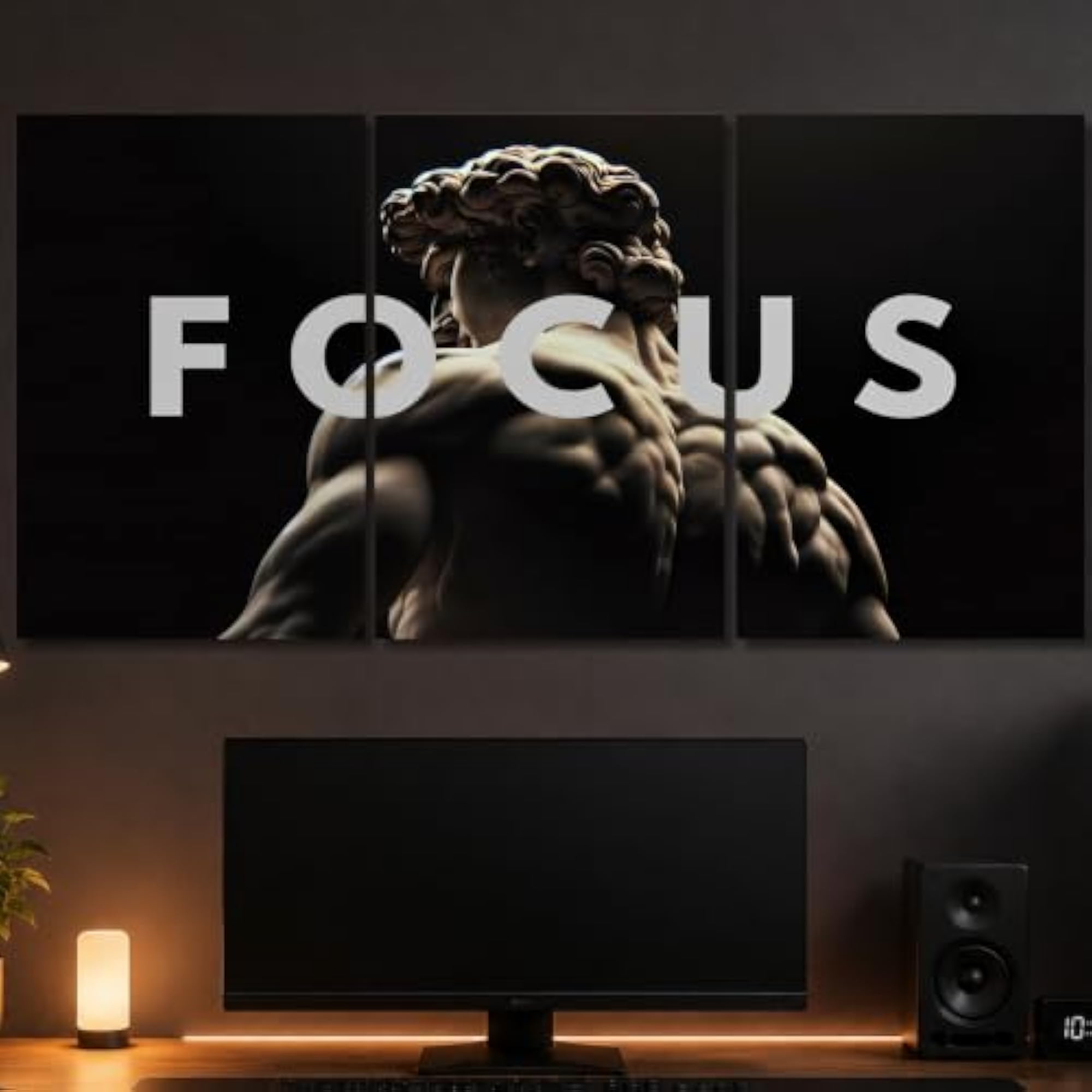 FOCUS Motivational Split Poster Set of 3