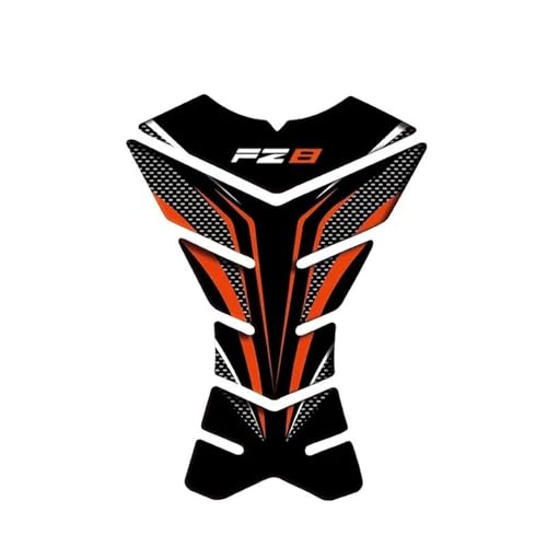 Protector de depósito de moto FZ8S para rutas y protección diaria carbono