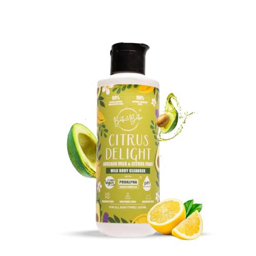Image of Bath&Bathe's Citrus Delight -Citrus Fruit & Avocado Milk Body Cleanser - 250 ml