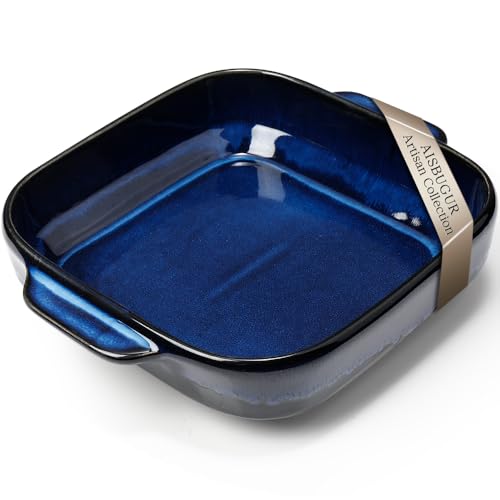 8x8 Baking Pan Ceramic Square Baking Dish Lasagna Pan with