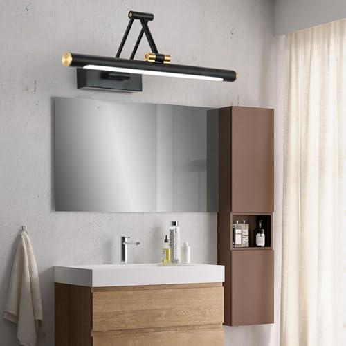 Espejo aplique LED impermeable con cabezal giratorio para un baño de diseño elegante 7