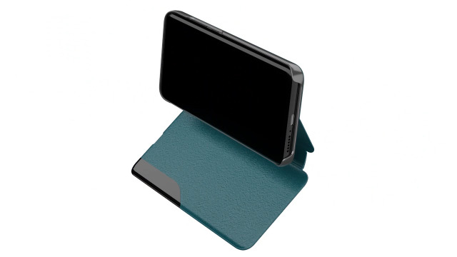 Custodia Oppo Find X5 Pro Portafoglio Con Finestra - Cavalletto E Specchio, Colore Nero - 2