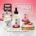 Dolce Flav Strawberry Extract – 2 Ounce Oil-Soluble Kosher, Sugar-Free, Concentrated Berry Flavor for Candy, Chocolates & Desserts, Includes Measured Dropper