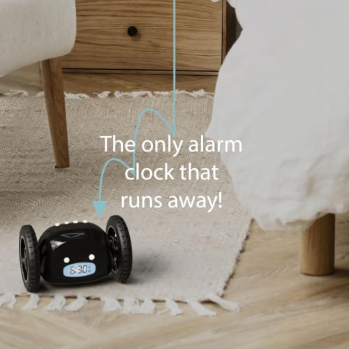 CLOCKY Runaway Digital Loud Rolling Alarm Clock for Heavy Sleeper Adults - image 9