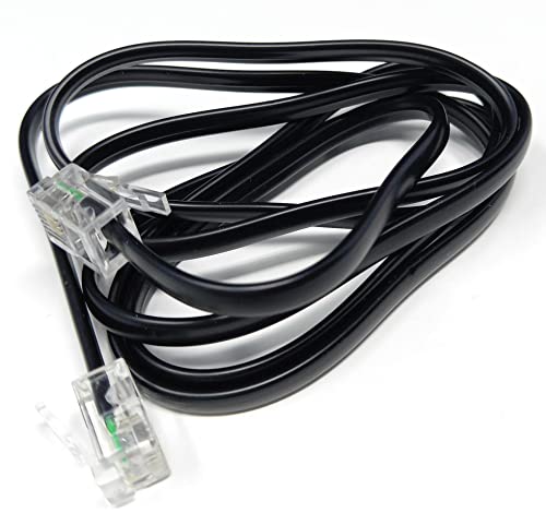 DRUT 1m RJ11 to RJ11 Telephone Landline Cable ADSL (6P4C) Flat Lead High Speed BT Internet Broadband Male to Male Router - Image 3