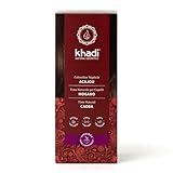 khadi CAOBA Tinte vegetal para el cabello - tinte para un color rojo aterciopelado y terroso hasta un rojo oscuro intenso - 100% vegetal y natural - 100 g