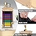 OGANAZI 12 Belts Karate Belt Display Rack with Personalized Stickers, Taekwondo Belt Display Holder with Bamboo Trophy Rack, Felt Martial Arts Belts Display Holder for Taekwondo, Karate, BJJ Gifts