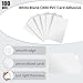 100 Pieces CR80 PVC Card Adhesive White Blank Graphic Quality 3.35 x 2.13 x 0.03 Inches PVC Cards Mylar Adhesive Backed PVC Cards Business Cards for Photo ID Badge