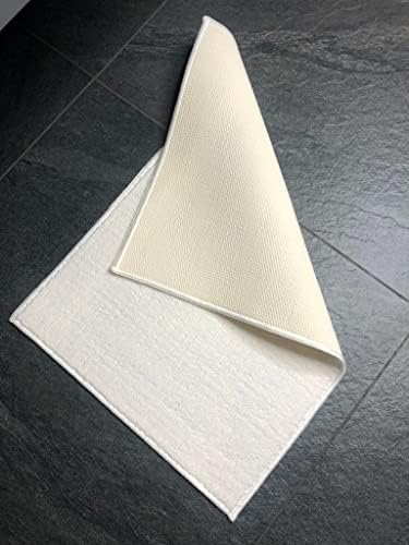 ENKU Non Slip Bath Mats For Bathroom Floor - White Bath Matt - Bathroom Mat - Bath Mat Non Slip - Shower Mat - Non Slip Mat - Anti Slip Mat - Bathroom Rug - Anti Slip Bath Mat - Floor Mat - 40x60cm