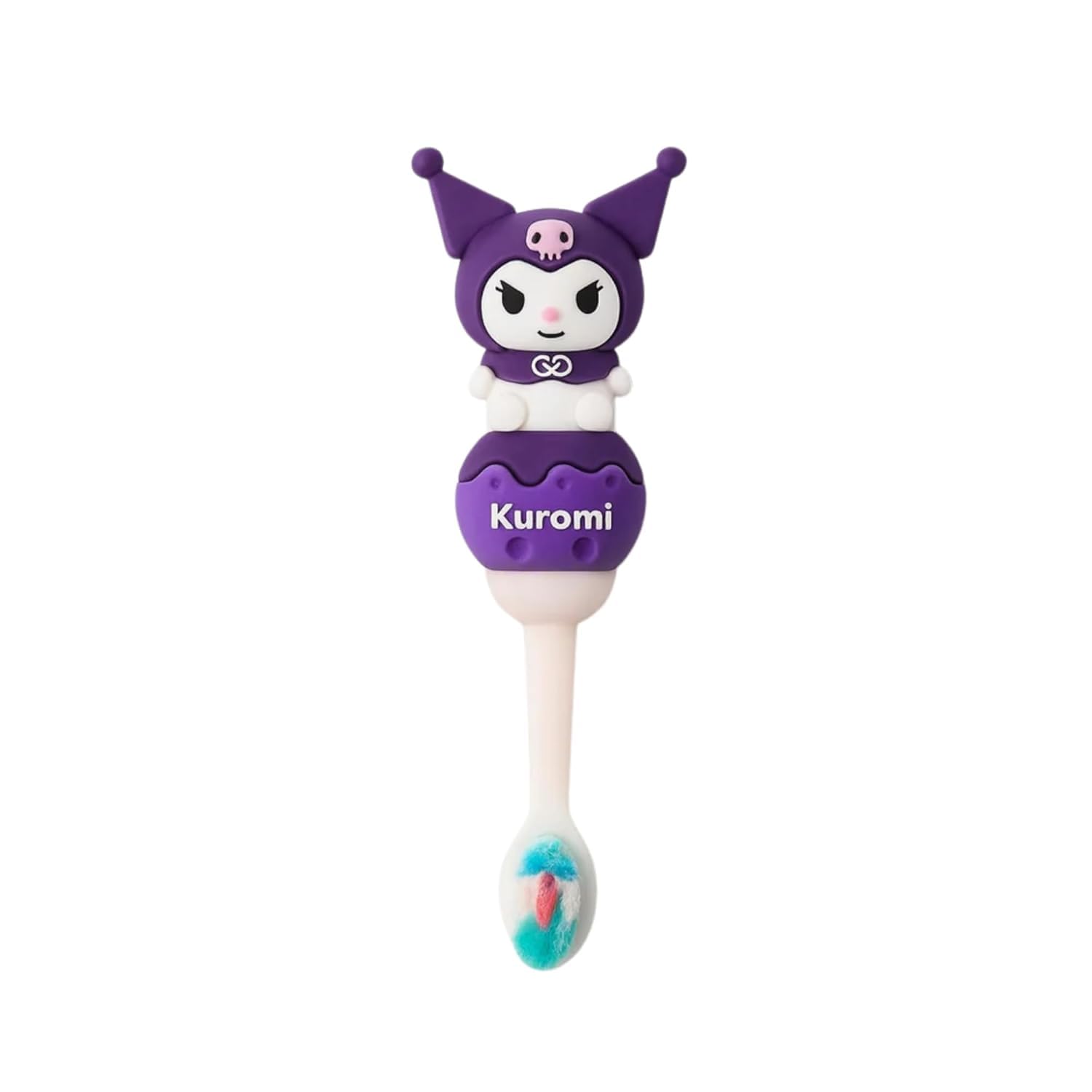 Toothbrush cartoon shape, ultrasoft, Extra Microfiber super soft Bristles for 1-7 Years old Children, Boys and Girls, Manual Toothbrush, Non-Slip Comfortable Handle (Purple Kuromi)-image-26
